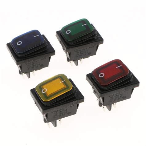 1pcs 12v Mini Toggle Switch With Led Light Onoff For Homehold