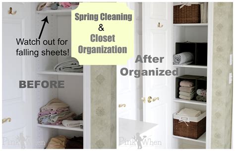 We are very happy with our closet. Spring Cleaning and Closet Organization - PinkWhen