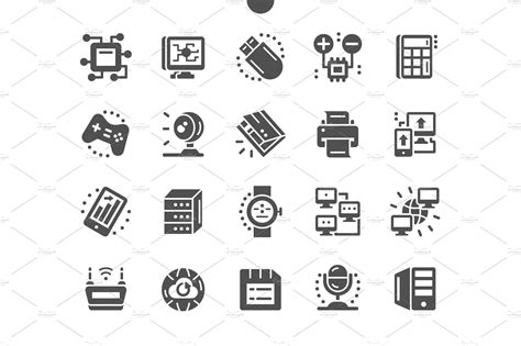 Computer Engineering Icons Solid Icons Creative Market