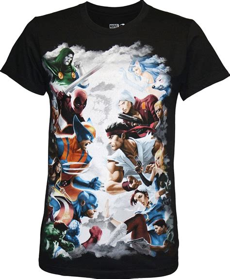 Marvel Vs Capcom 3 Capcom Gods Mens T Shirt Black S Clothing