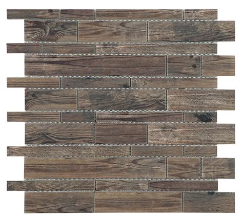 Synergy Glass Wood Look Mosaic Dc0038 Touchdown Tile