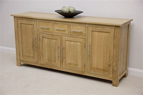 Rivermead Natural Solid Oak Large Sideboard Oak Furniture Land Oak Furniture Land Large