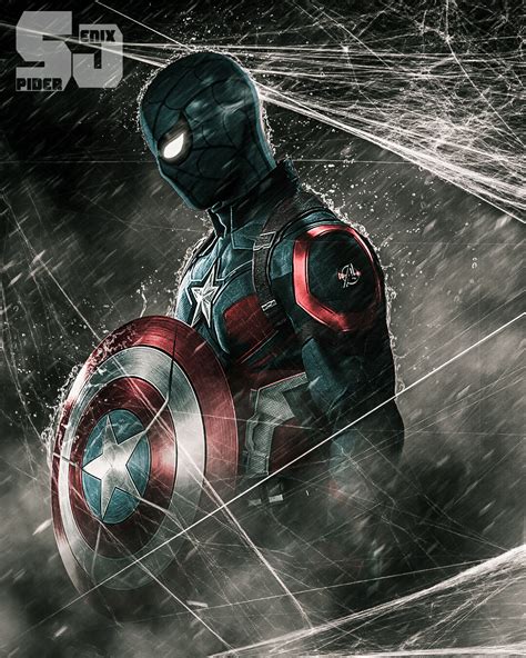 Artstation Spider Man X Captain America
