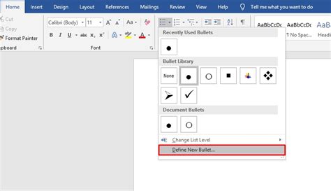 How To Create Cool Custom Bullet Point In Microsoft Word The Tech Basket