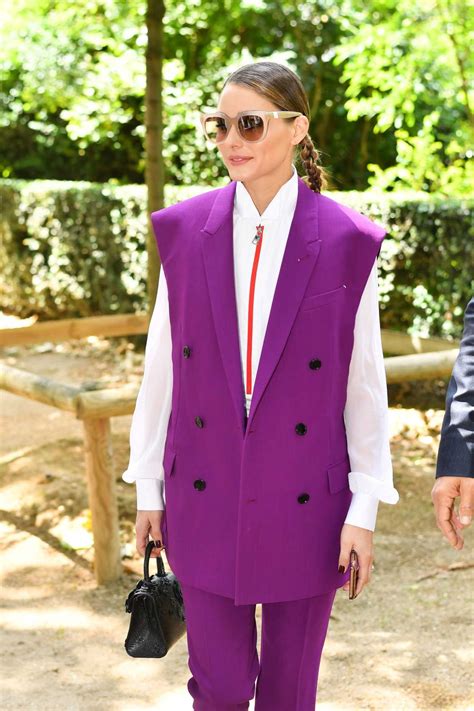 Olivia Palermo Arrives At 2020 Berluti Menswear Spring Summer Show In