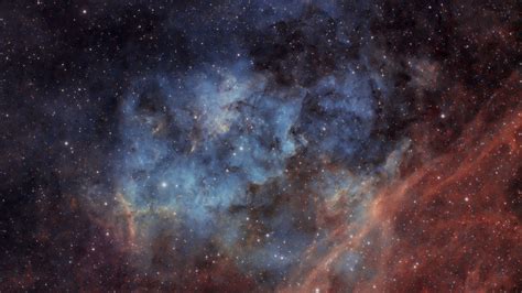 Download Wallpaper 2048x1152 Nebula Stars Space Galaxy Glow