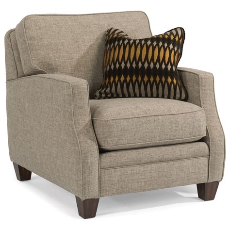 Flexsteel Lenox Transitional Chair With Scalloped Arms Belfort