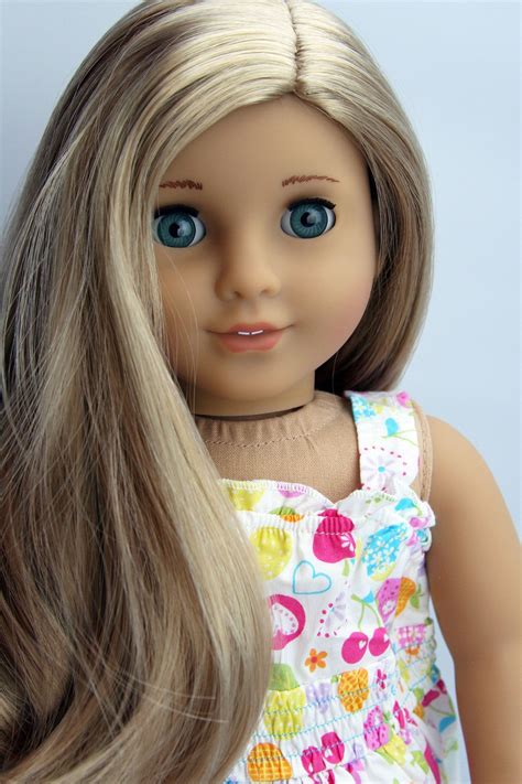Styling tips and tricks for your dolls. Custom American Girl Doll ~ Aquamarine Blue-Green Eyes and ...