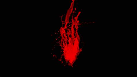Blood Plasmasplash Red Paint Fluidliquid Stock Footage Video 100