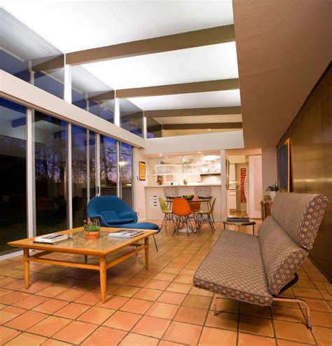 Mid Century Modern Midcentury Living Room Houston