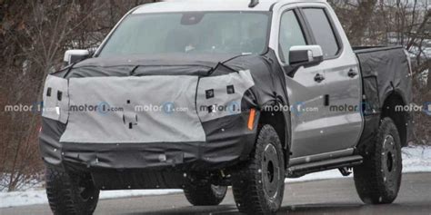 Chevrolet Silverado Zr2 Bison Spied Showing With Tweaked Bumpers