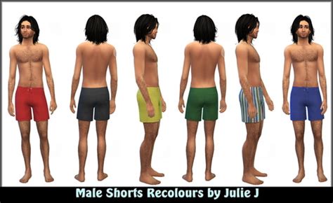 Male Shorts Recolours At Julie J Sims 4 Updates