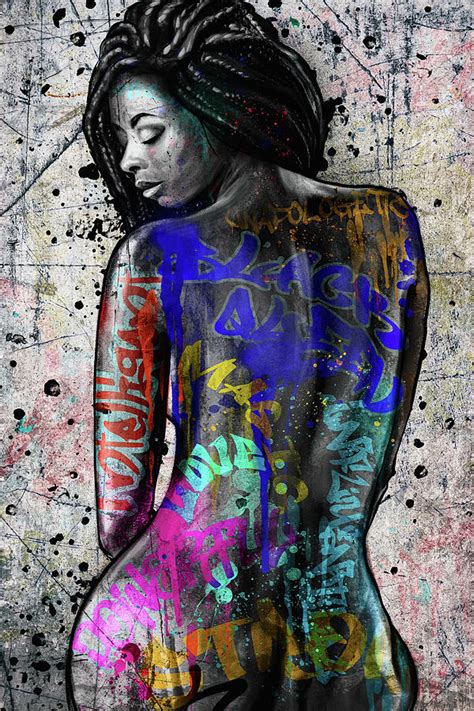 Graffiti Lady Digital Art By Harper D Fine Art America