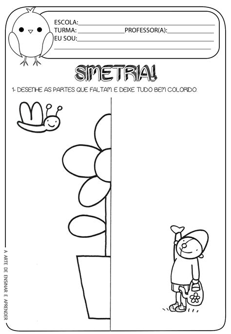 Atividades De Simetria 3 Ano