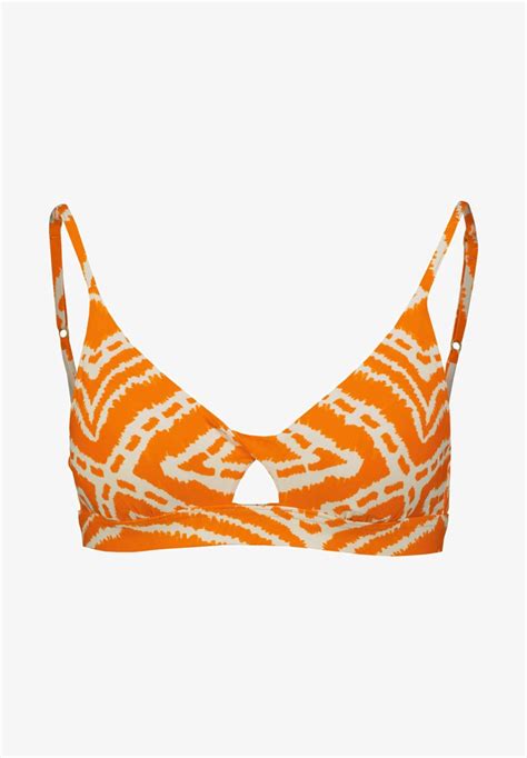 Seafolly Twist Front Bralette Zanzibar Bikini Top Orange Zalandode