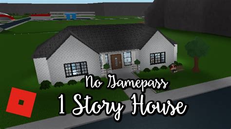 Welcome To Bloxburg No Gamepass Story House Speed Build YouTube