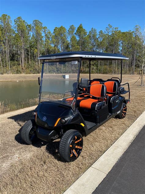 2019 Custom Yamaha Quietech Efi Gas 6 Passenger Street Legal Golf Cart