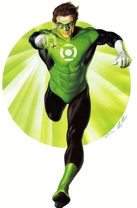 Green Lantern Hal Jordan By Alex Ross Dc Comics Superheroes Dc Comics