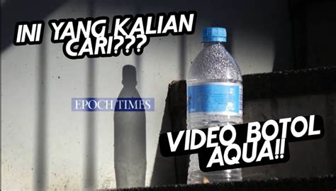 Link Video Botol Aqua Viral Tiktok Durasi Full 1 Menit 39 Detik