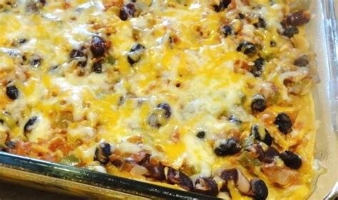Stir in 1 cup of the cheese. Chicken, Black Bean, and Tortilla Casserole Recipe - Food ...