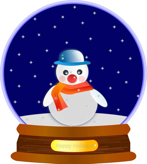 Animated Snow Globe By Jaynick Animated Snow In A Holiday Snow Globe