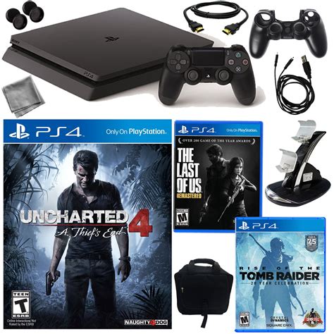 Playstation 4 Slim 500gb Uncharted 4 Console With Rise Of The Tomb
