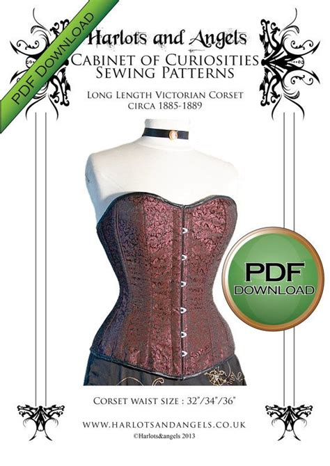Corset Sewing Pattern Large Size Victorian Pattern Perfect Etsy