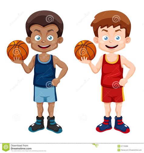 Cartoon Boy Basketball Player Clipart Blue 20 Free