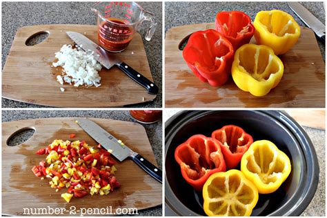 This method works well for prepping any bell. Crock Pot Mexican Stuffed Bell Peppers - No. 2 Pencil