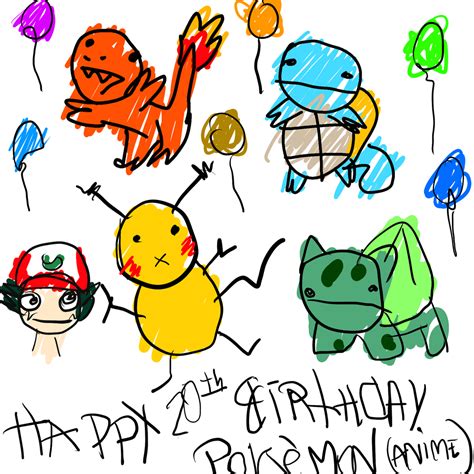 Happy Birthday Pokemon Anime By Korderitto On Deviantart