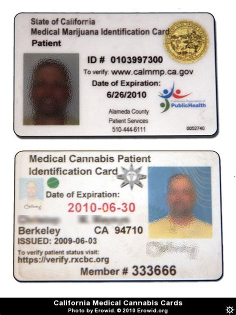 How to get a medical marijuana card in california? Erowid Plants Vaults : Images : medical cannabis cards ...