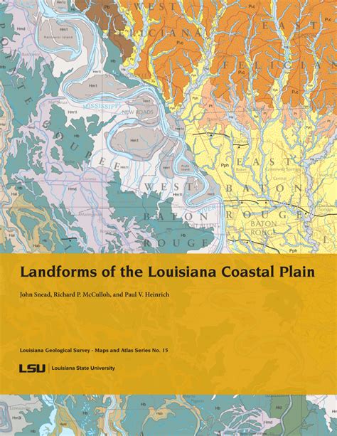 Pdf Landforms Of The Louisiana Coastal Plain Louisiana Geological