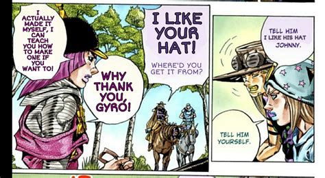 Gyro loves a good hat : r/wholesomejojo