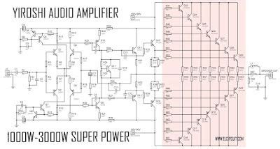 Transistor audio amplifier circuit diagram. Super Power Amplifier Yiroshi Audio - 1000 Watt | Audio amplifier, Circuit diagram, Stereo amplifier