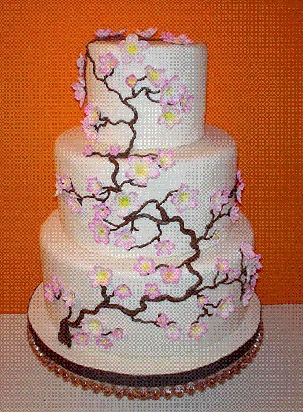 japenese wedding cakes japanese cherry blossom wedding cake to top off a wedding held at the