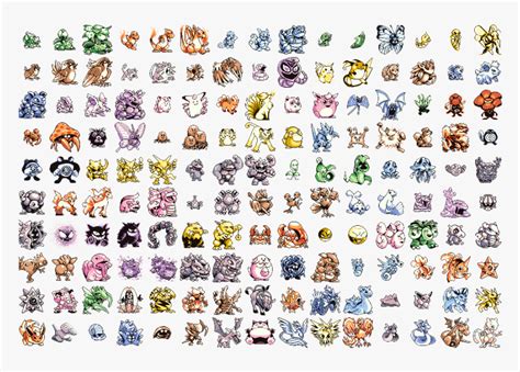 151 Original Pokemon Sprites Hd Png Download Kindpng