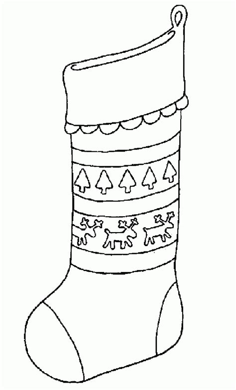 Christmas Stocking Drawing Patterns Clip Art Library