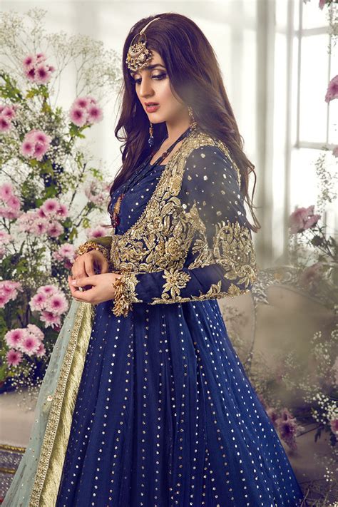 Pakistani Bridal Dress 2020 With Multi Embroidered Work Nameera By Farooq