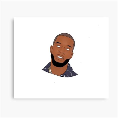 Tory Lanez Cartoon Drawing Canvas Print For Sale By J23tz Redbubble