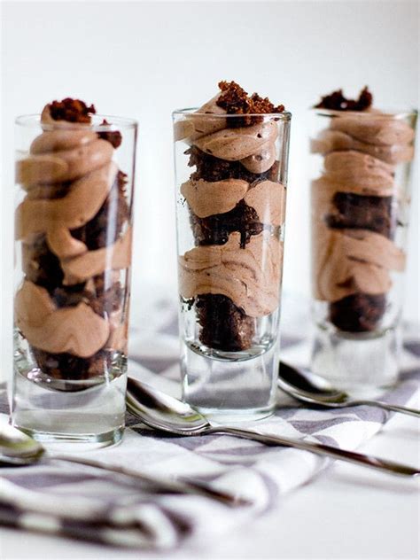 Not only is it absolutely delicious with chocolate and cream. Chocolate Mousse And Brownie Shooters · How To Make A ...