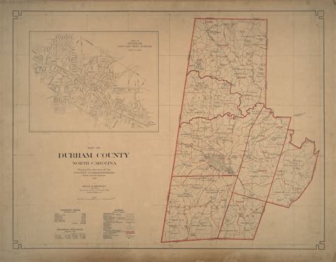 Historic Durham County And City Maps