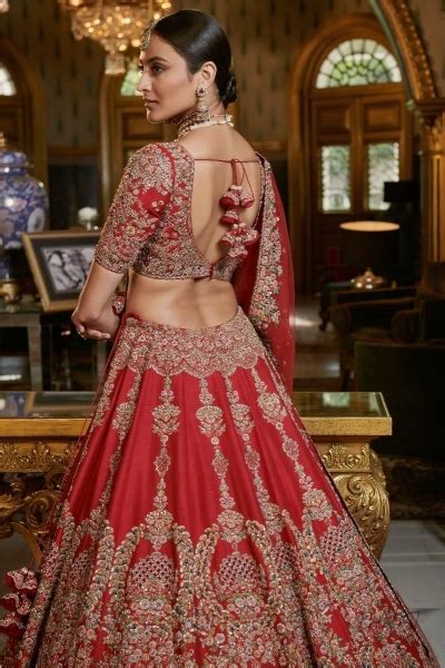 Bridaltrunk Online Indian Multi Designer Fashion Shopping Naima Raw Silk Bridal Lehenga Set