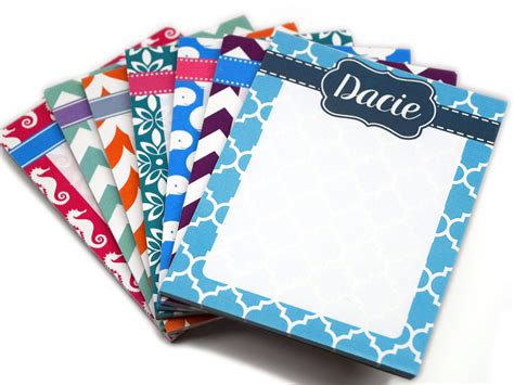 Design Your Own Personalized Notepads Personalized List Or