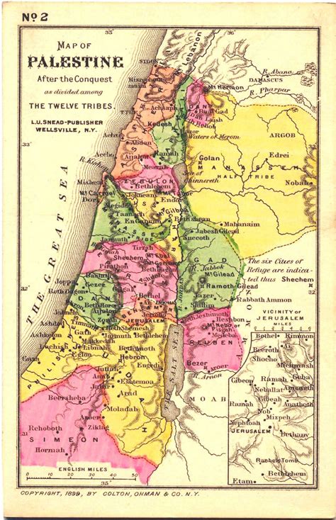 Map Of Ancient Israel Canaan After The Conquest By The Tribes Map Ancient Israel Map