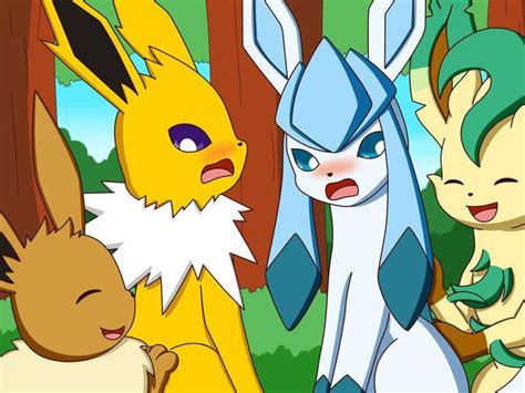 Pin By Cookie Exe On Glaceon X Jolteon Pokemon Eeveelutions Cute
