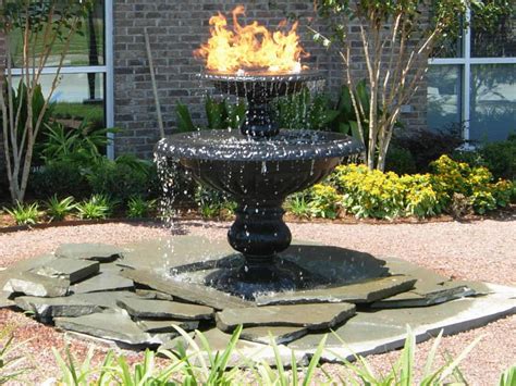 Fire as god's gift from thunder. Fire On Water Feature