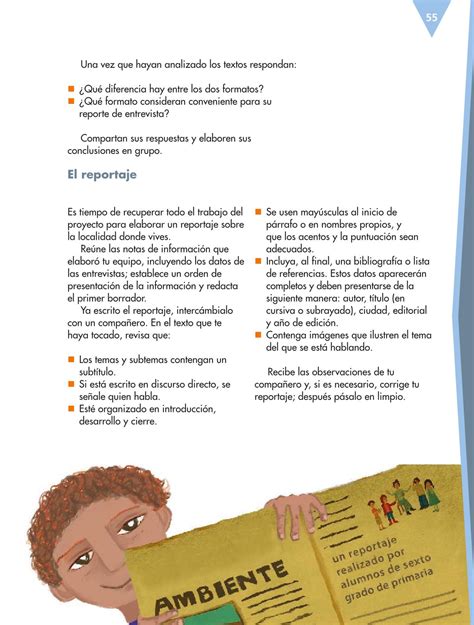 8 libro de turnos de tarea en actividades. Libro De Español 6 Grado Contestado Pagina 66 / 57 Los ...