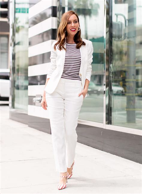 Sydne Style Shows How To Wear A White Suit For Summer Outfit Ideas