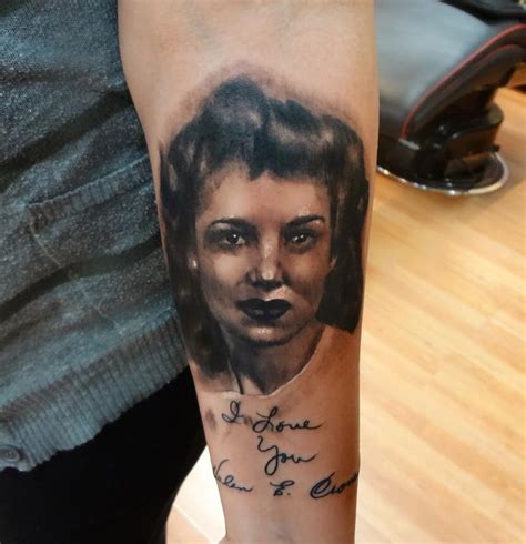 venetian tattoo gathering tattoos portrait her grandma