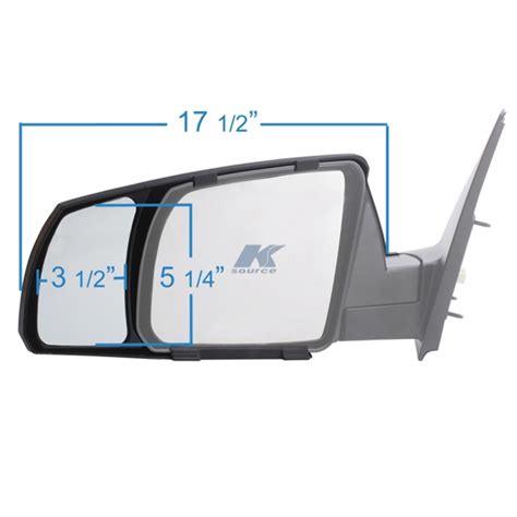 K Source 81300 Snap On Towing Mirrors For Select Toyota Models 08 19 Fits Select 2007 2020